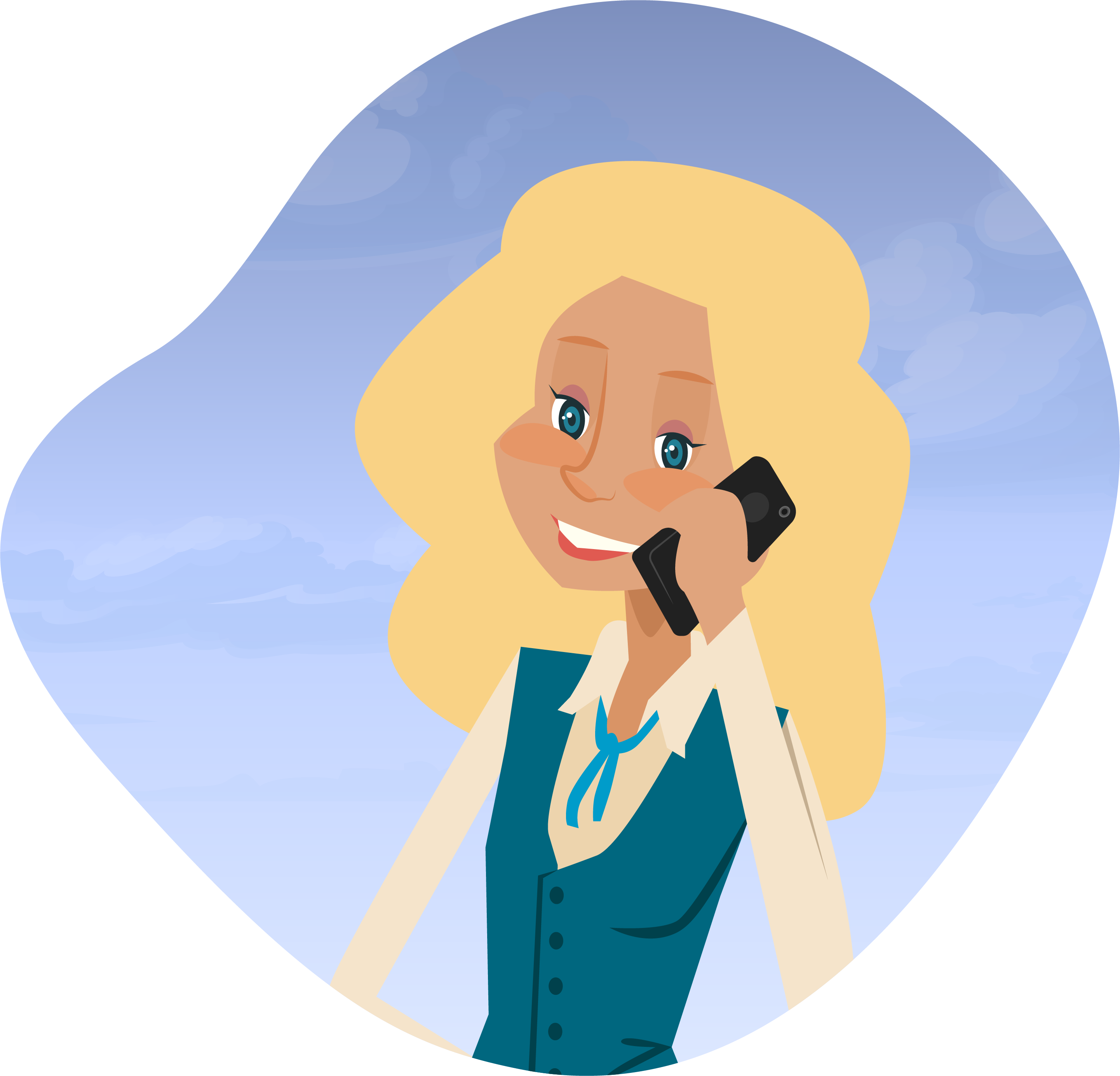 Senior using telehealth therapy on phone